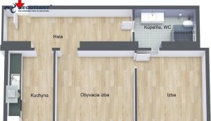 Na predaj 2 izbový byt v tehlovom dome na Trnavskej ceste