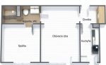 2-izb. byt na Kukučínovej ul. s balkónom.